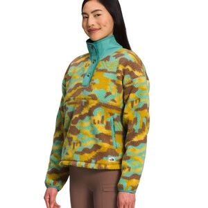 The North Face WOMENS CRAGMONT PRINT PULLOVER FLEECE JACKET